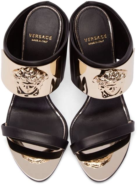 versace medusa sandals|versace medusa detail round heels.